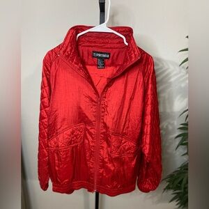 Red Vintage windbreaker suit